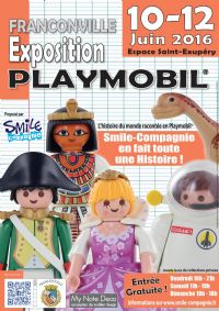 Exposition Playmobil sur l'histoire du Monde à Franconville - 95. Du 10 au 12 juin 2016 à Franconville. Valdoise. 
